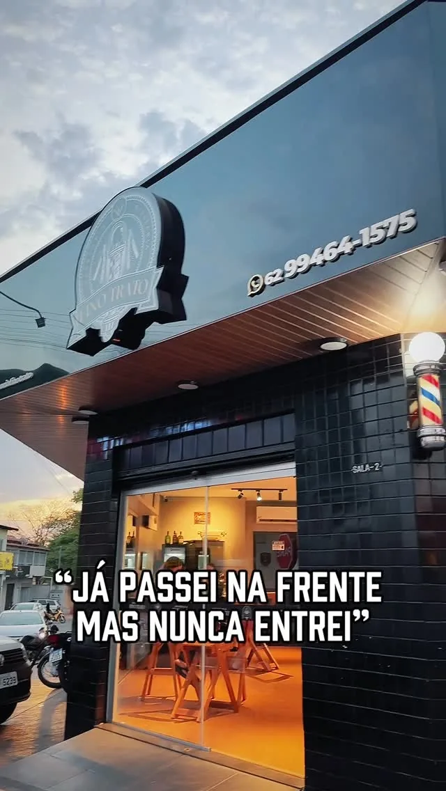 Fachada da Fino Trato durante o dia, com a legenda “Já passei na frente mas nunca entrei”